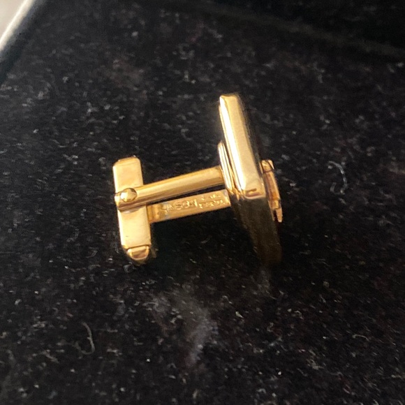 VINTAGE MASON Masonic Freemason Goldtone Red Enamel Cuff links Jewelry Mens - Picture 7 of 11